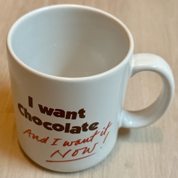 Vintage Hallmark 1986 Chocolate Lover Mug – “I Want Chocolate & I Want it NOW!” - Picture 9 of 13